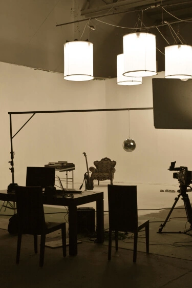 Image of Studio shooting set.