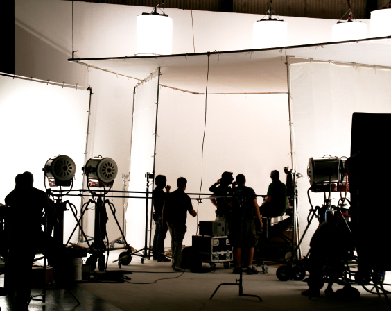Image of television commercial production set.